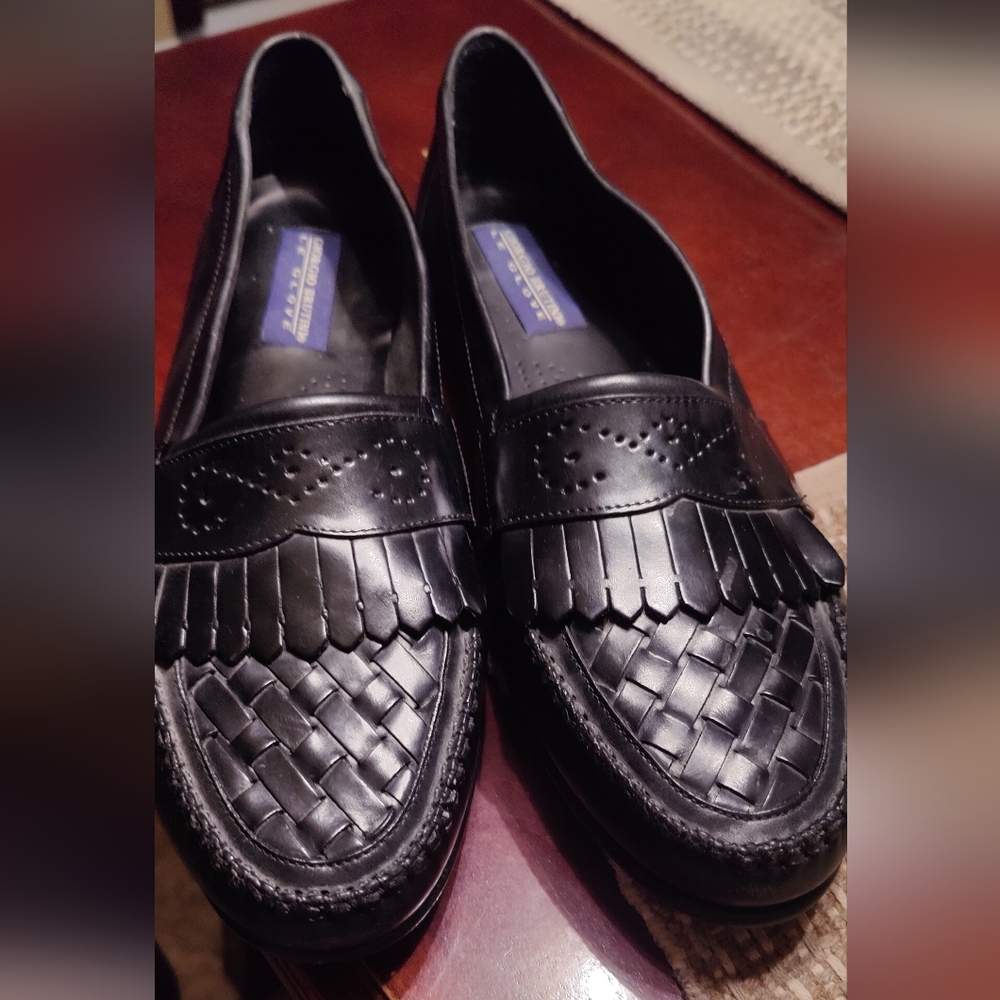 Giorgio Brutini Le Glove black loafers slip ons Made in Brazil LX686411
